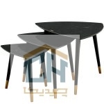 میز عسلی سه تایی لوتوس مدل T-739-CLAUDIA-B/G (1)
