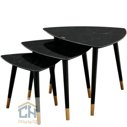 میز عسلی سه تایی لوتوس مدل T-739-CLAUDIA-B/G (1)