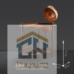 میز سرو کره چوبی لوتوس مدل Z-9902-ZOFFOLI-HERMES-BR (2)