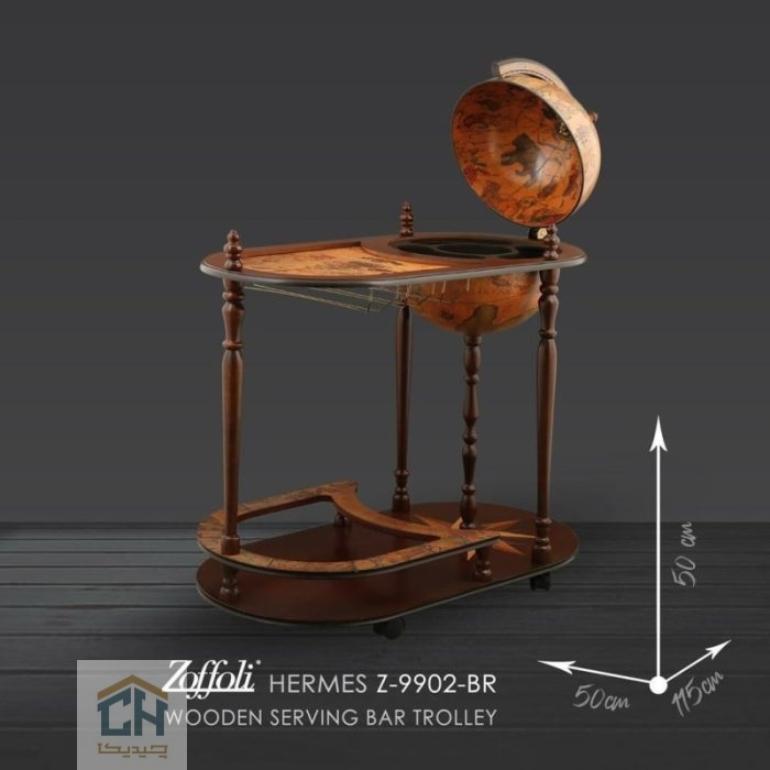 میز سرو کره چوبی لوتوس مدل Z-9902-ZOFFOLI-HERMES-BR (2)