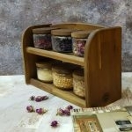 پاسماوری چوبی 2 طبقه کوچک مدل 210 - تصویر 2