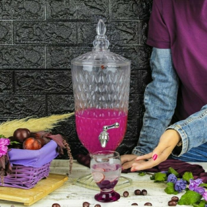 کلمن شیشه ای 5 لیتر مدل رین کد 3202 - تصویر 3