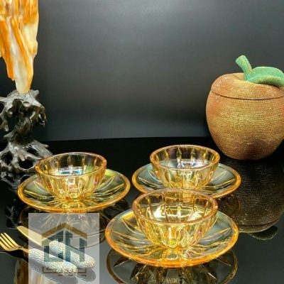 پیش دستی کریستال ست 6 تایی مدل RS-008-G