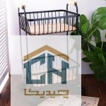 سبد دو طبقه چوب وفلز مدل 1512 (1)