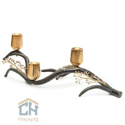 شمعدان برنجی طرح آراگل مدل 3030071