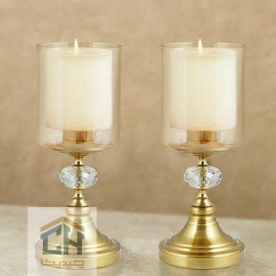 جاشمعی کریستال دار پایه بلند