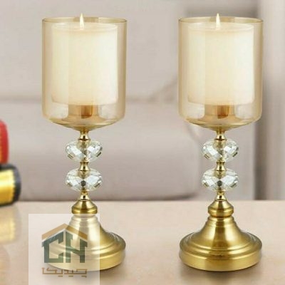 ست شمعدان کریستالی لوکس