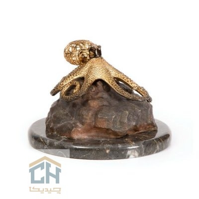 مجسمه توری برنجی هشت پا مدل 3049019