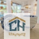 ست 6 تایی پیاله چینی طرح آکسفورد مدل 101016-2