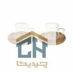 فنجان قهوه خوری پیرکس 2 عددی کمر باریک کد 4423 - تصویر 2