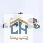 سرویس صبحانه خوری 2 نفره 23 پارچه سفید-شکلاتی مدل پیزا کد 30610