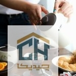 سرویس صبحانه خوری 2 نفره 23 پارچه سفید-شکلاتی مدل پیزا کد 30610 - تصویر 3