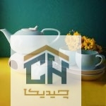 ست چای خوری 2 نفره سفید-سبزآبی مدل رجینال کد 44003 - تصویر 3