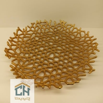 دیس آلومینیومی بزرگ طلایی طرح زوشا مدل 3222019