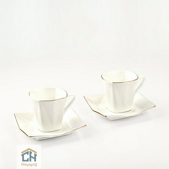 سرویس چای خوری 12 پارچه طرح برلیان خط طلا مدل 550 (3)