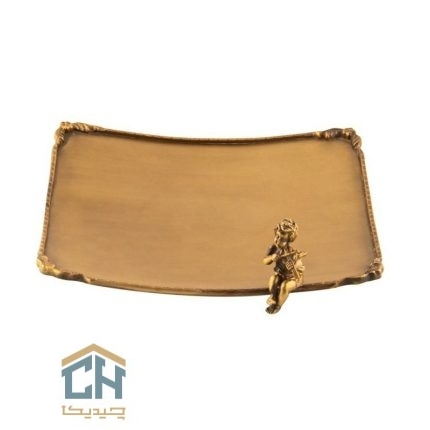 پیش دستی مربع برنجی گلدکیش مدل GK843022