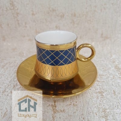 ست قهوه خوری 6 نفره طرح سرمه ای مدل 1050067194
