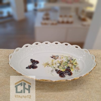 شکلات خوری آیناز کوچک چینی طرح پروانه مدل 101118