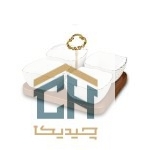 اردوخوری مربع 4 خانه خط طلا زیرچوبی طرح موج مدل 345 - تصویر 2