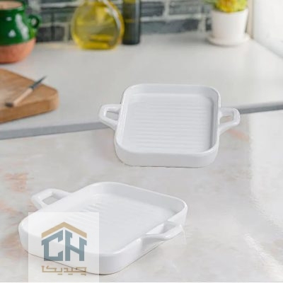 تابه گریل مستطیل دسته بغل سرامیکی مدل 6017