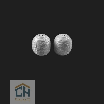 نمکدان سرامیکی گلدکیش ست 2 تایی طرح Royal مدل GK153809 (1)