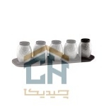 جا ادویه سرامیکی زیر چوبی گلدکیش ست 5 تایی طرح Royal مدل GK159408 (2)