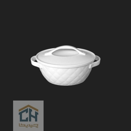 قابلمه سرامیکی بیضی متوسط گلدکیش طرح Burberry مدل GK551926