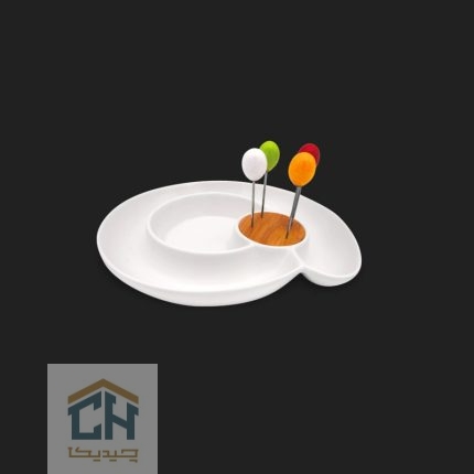 اردو خوری سرامیکی خلال دار گلدکیش مدل GK602139