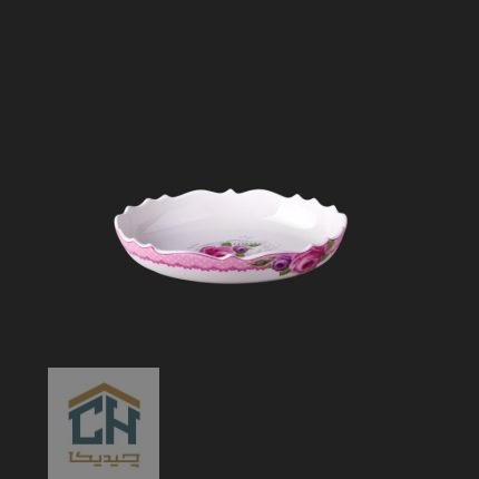 مرغ خوری سرامیکی بیضی کوچک گلدکیش طرح Decal مدل GK611265 (1)