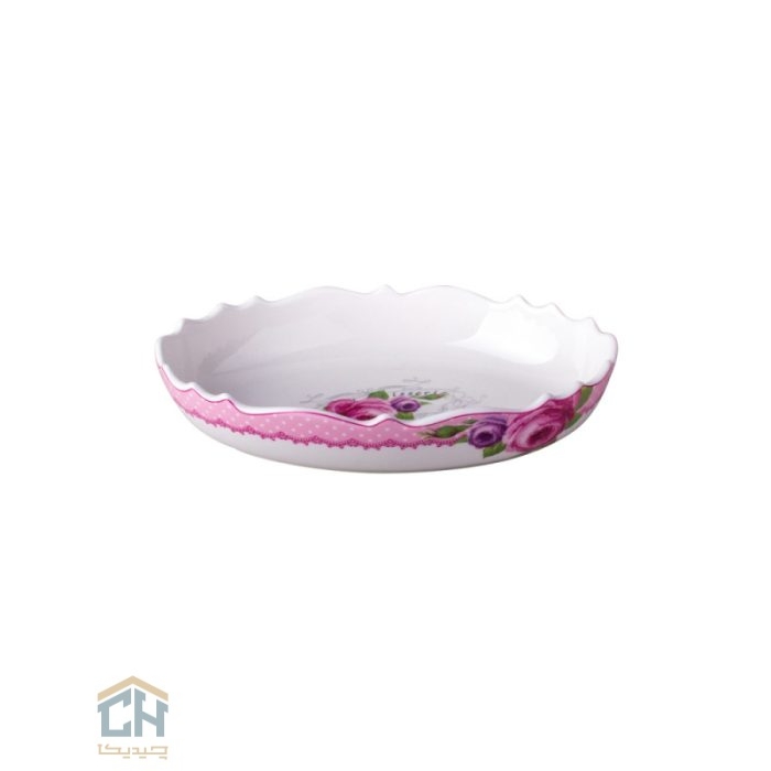 مرغ خوری سرامیکی بیضی کوچک گلدکیش طرح Decal مدل GK611265 (2)