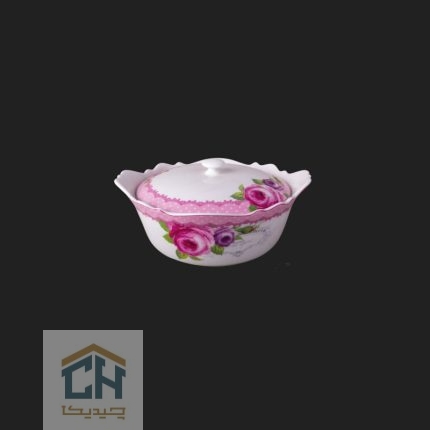 قابلمه سرامیکی کوچک گلدکیش طرح Decal مدل GK611709 (1)