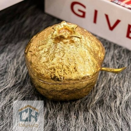 مربا خوری برنجی کوچک گلدکیش مدل انار طرح BRASS کد GK841210 (1)