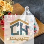 شکلات خوری بلور طرح هرمی الماس مدل 96807 (1)