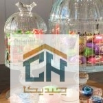 قندان بلور پایه دار طرح بلبل مدل 52004 (2)