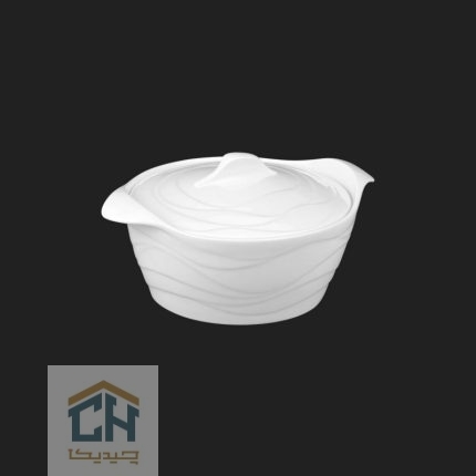 قابلمه سرامیکی گرد بزرگ گلدکیش طرح Wave مدل G101031 (1)