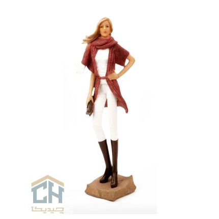مجسمه زن گلدکیش مدل 4540