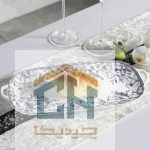 رولت خوری چینی متوسط گلدکیش طرح LOTUS مدل GK701121-1 (1)