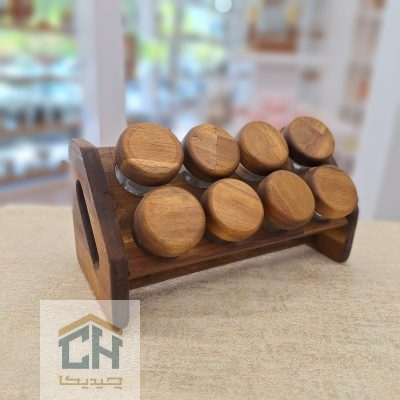 ست جا ادویه 8 تایی طرح کج مدل ACA99083