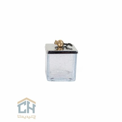 پاسماوری استیل و برنج مکعبی کوچک گلدکیش طرح Ruby مدل GK879152-1