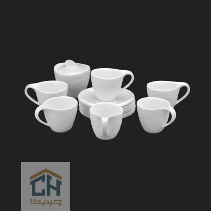 چای خوری سرامیکی گلدکیش ست 6 نفره طرح Royal مدل GK159508 (1)