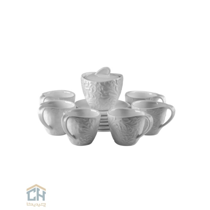 چای خوری سرامیکی گلدکیش ست 6 نفره طرح Royal مدل GK159508 (2)