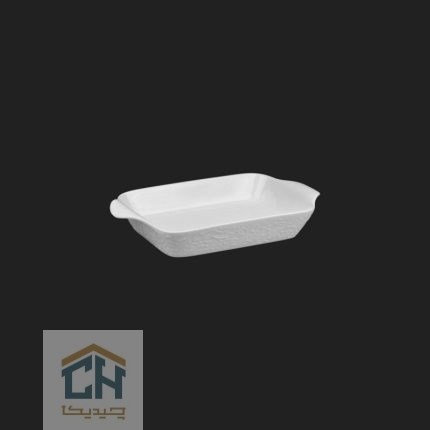مرغ خوری سرامیکی مستطیل کوچک گلدکیش طرح Royal مدل GK154126 (1)