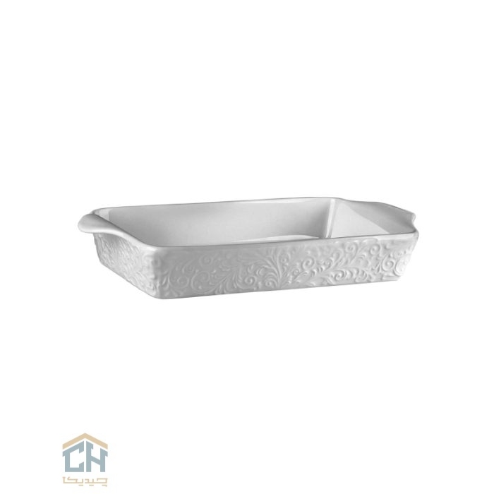 مرغ خوری سرامیکی مستطیل کوچک گلدکیش طرح Royal مدل GK154126 (2)