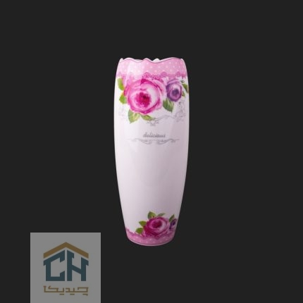 گلدان سرامیکی بزرگ گلدکیش طرح Decal مدل GK611247 (1)