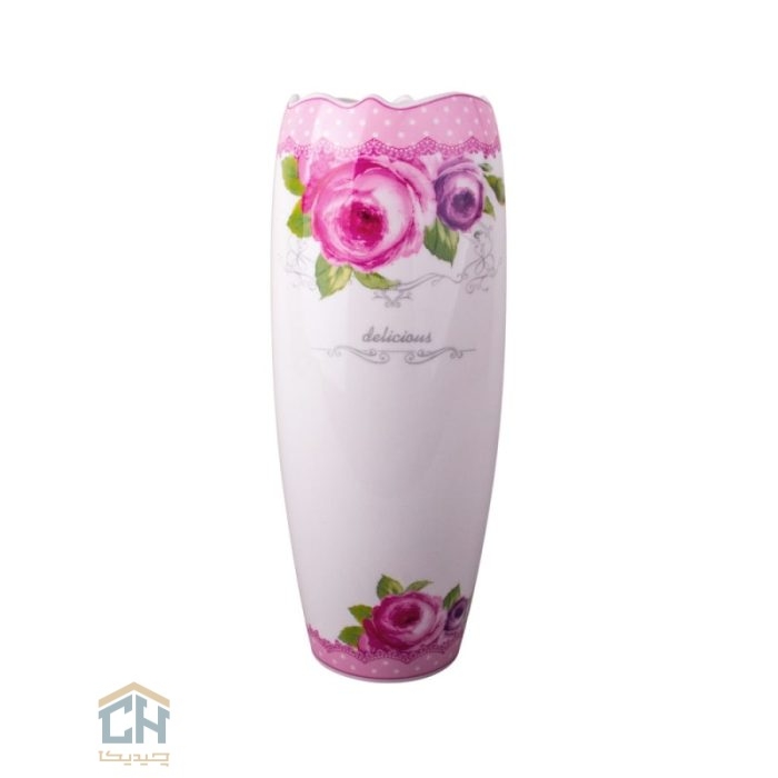 گلدان سرامیکی بزرگ گلدکیش طرح Decal مدل GK611247 (2)