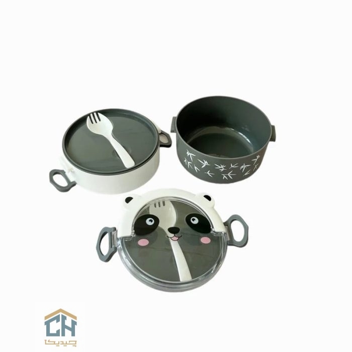 ظرف غذا 2 طبقه طرح پاندا مدل 521 (5)