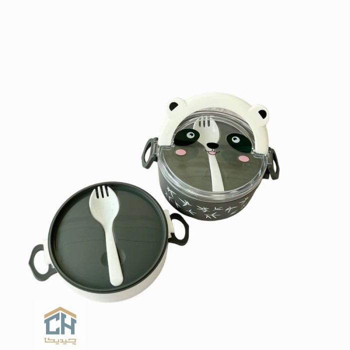ظرف غذا 2 طبقه طرح پاندا مدل 521 (7)