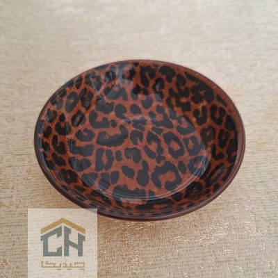 نعلبکی سرامیکی طرح پلنگی مدل 0017