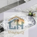 رولت خوری چینی بزرگ گلدکیش طرح LOTUS مدل GK701122-1 (1)