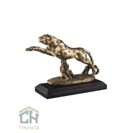مجسمه پلنگ گلدکیش طرح برنز مدل 4780 (1)